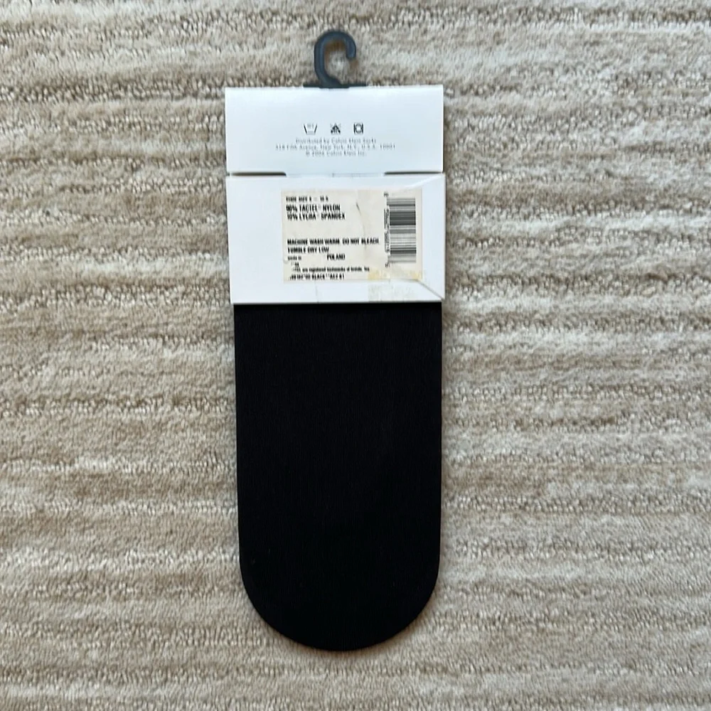 2 Pairs Calvin Klein Women’s Shoe Liners Microfiber Nylon Black Sock Liner